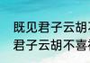 既见君子云胡不喜是什么意思（既见君子云胡不喜神雕侠侣原著）