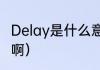 Delay是什么意思（delay是什么意思啊）