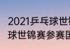 2021乒乓球世锦赛结果？（2021乒乓球世锦赛参赛国家？）