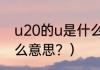 u20的u是什么意思？（u20的u是什么意思？）