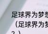 足球界为梦想奋斗过的人说过什么？（足球界为梦想奋斗过的人说过什么？）