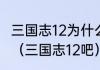 三国志12为什么金收入突然变成负的？（三国志12吧）