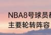 NBA8号球员都有谁？（求05年马刺主要轮转阵容，高人详解？）