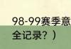 98-99赛季意甲积分榜？（热刺转会全记录？）