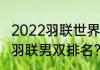 2022羽联世界男双排名？（最新世界羽联男双排名？）