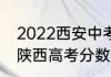 2022西安中考610分上哪些高中？（陕西高考分数线2022）