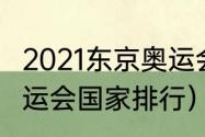 2021东京奥运会奖牌排名榜（2021奥运会国家排行）