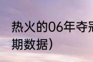 热火的06年夺冠阵容（雷阿伦热火时期数据）