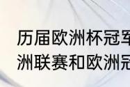 历届欧洲杯冠军在世界杯的战绩（欧洲联赛和欧洲冠军联赛的区别是什么）