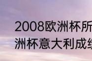 2008欧洲杯所有比赛结果（88年欧洲杯意大利成绩）