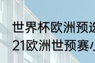 世界杯欧洲预选赛分组怎么排名（2021欧洲世预赛小组赛打几场）