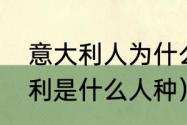 意大利人为什么不是金发碧眼（意大利是什么人种）