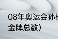 08年奥运会孙杨拿了几块金牌（孙杨金牌总数）