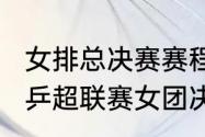 女排总决赛赛程是怎么排的（2022年乒超联赛女团决赛时间）