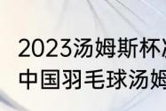 2023汤姆斯杯决赛是哪两个队（2021中国羽毛球汤姆斯杯比赛结果）