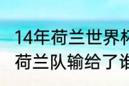 14年荷兰世界杯历程（2014年世界杯荷兰队输给了谁）