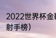 2022世界杯金靴奖排名（历届世界杯射手榜）