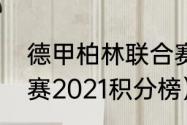 德甲柏林联合赛程（德国足球甲级联赛2021积分榜）