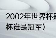 2002年世界杯冠军是哪个（02年世界杯谁是冠军）