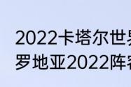 2022卡塔尔世界杯克罗地亚阵容（克罗地亚2022阵容解析）