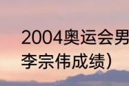 2004奥运会男单冠军（04年奥运会李宗伟成绩）