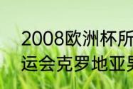 2008欧洲杯所有比赛结果（08年奥运会克罗地亚男篮队员名单）