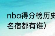 nba得分榜历史得分排名（nba50大名宿都有谁）