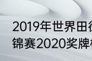 2019年世界田径锦标赛地点（田径世锦赛2020奖牌榜）