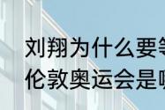 刘翔为什么要等到比赛才伤退（刘翔伦敦奥运会是哪一年）