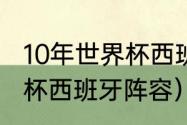 10年世界杯西班牙阵容（2010年世界杯西班牙阵容）