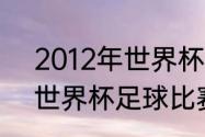 2012年世界杯决赛冠军是谁（2012世界杯足球比赛最多进球）