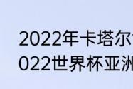 2022年卡塔尔世界杯非洲区排名（2022世界杯亚洲区积分排名规则）