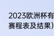 2023欧洲杯有多少场（2019欧洲杯赛程表及结果）