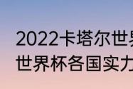 2022卡塔尔世界杯赛程分析（卡塔尔世界杯各国实力分析）