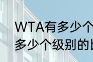 WTA有多少个级别的比赛（WTA有多少个级别的比赛）