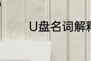 U盘名词解释（什么叫U盘）