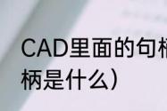 CAD里面的句柄是什么意思（函数句柄是什么）