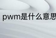 pwm是什么意思（pwm是什么意思）