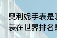 奥利妮手表是哪个国家的（奥利妮手表在世界排名是第）