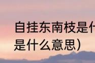 自挂东南枝是什么意思（自挂东南枝是什么意思）