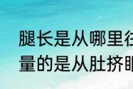 腿长是从哪里往下量（腿长都是怎么量的是从肚挤眼开始量吗）