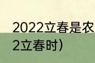 2022立春是农历几月几日几点（2022立春时）