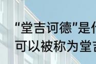 “堂吉诃德”是什么意思（什么样的人可以被称为堂吉诃德）