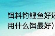 饵料钓鲤鱼好还是麦粒好（钓锦鲤鱼用什么饵最好）