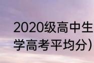 2020级高中生哪年高考（2020年数学高考平均分）