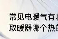 常见电暖气有哪些加热方式（暖风机取暖器哪个热的快一点）