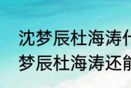 沈梦辰杜海涛什么时候在一起的（沈梦辰杜海涛还能结婚吗）