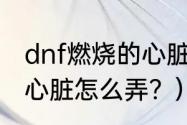 dnf燃烧的心脏怎么弄？（dnf燃烧的心脏怎么弄？）