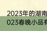 2023年的湖南春晚都有谁？（湖南2023春晚小品有几个？）