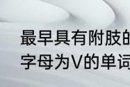 最早具有附肢的动物类群是？（开头字母为V的单词有哪些？）